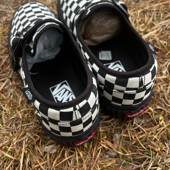 CLEAN Vans size 8 Womens Platform Creeper Mary Jane Checkerboard shoes - Picture 8 of 10